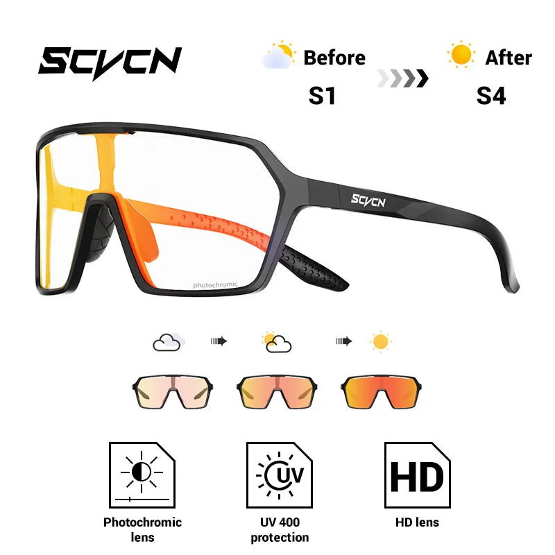 Ultra-Light Photochromic Sports Sunglasses