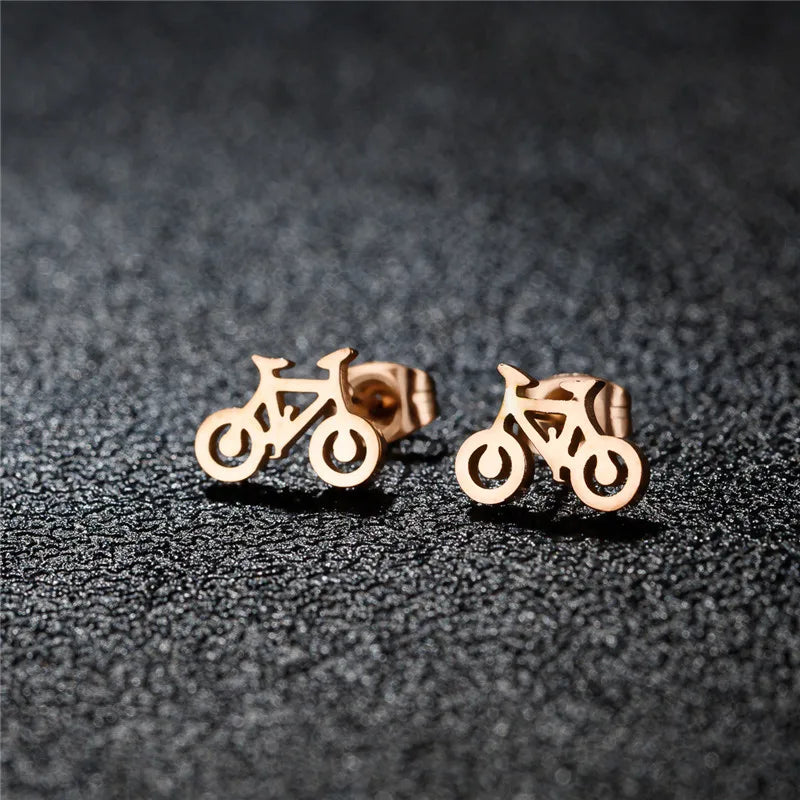 Bicycle Earrings for Men