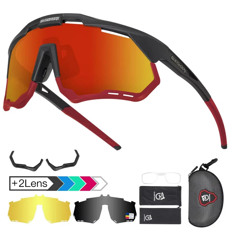 Sports Sunglasses with Modular Frame