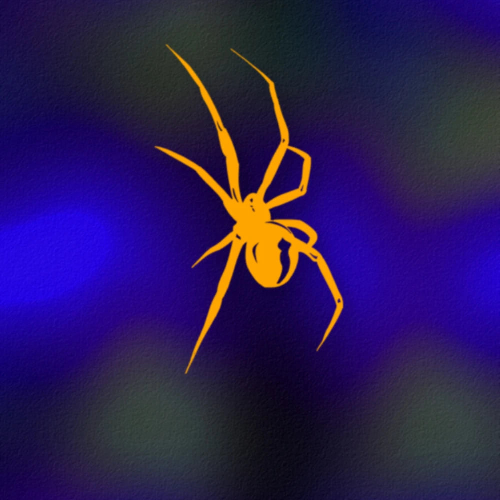 Aggressiver "schwarzer Witwe" reflektierender Aufkleber