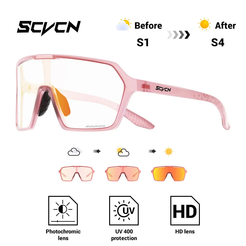 Ultra-Light Photochromic Sports Sunglasses
