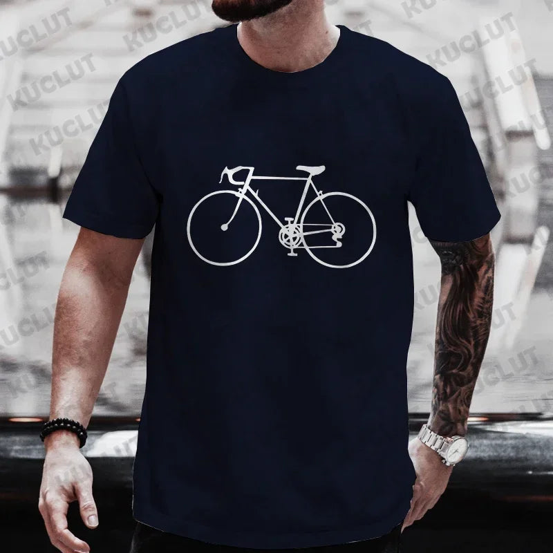 Camisa de bicicleta de gran tamaño para hombre