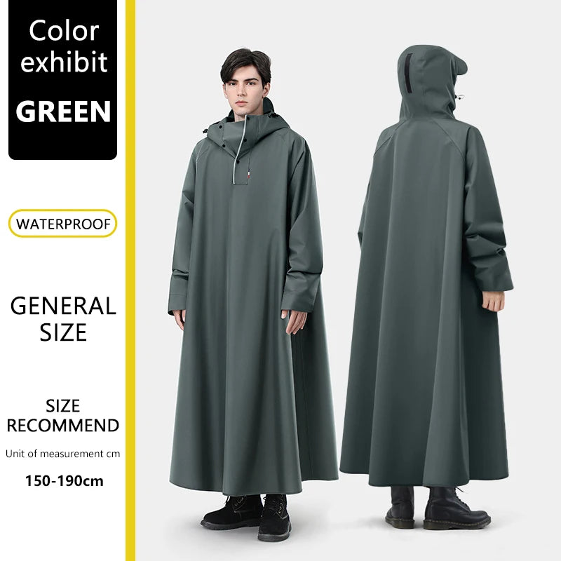 Long Waterproof Cycling Poncho