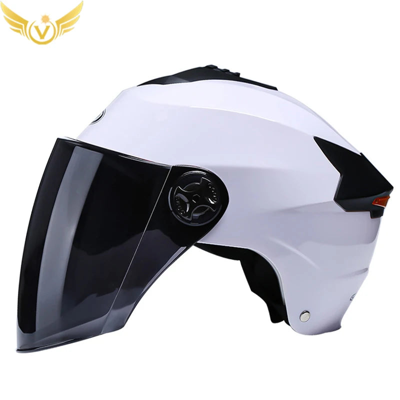 Dual Lens LED Motorcycle Helmet