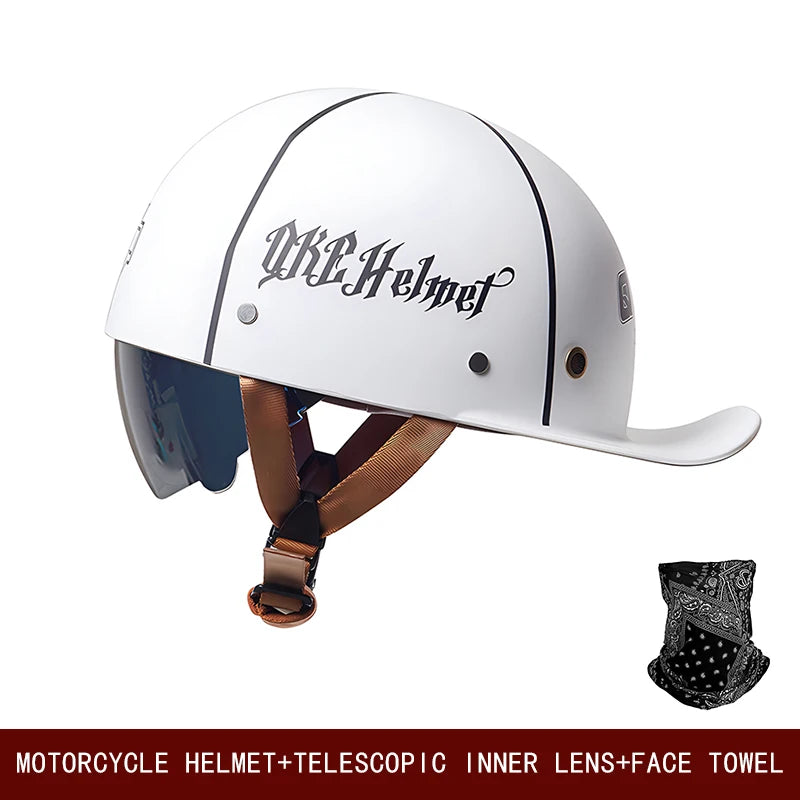 Vintage Style Half-Face Helmet