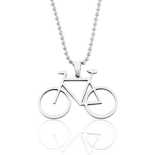 Geometric Bicycle Necklace