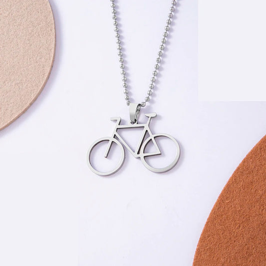 Geometric Bicycle Necklace