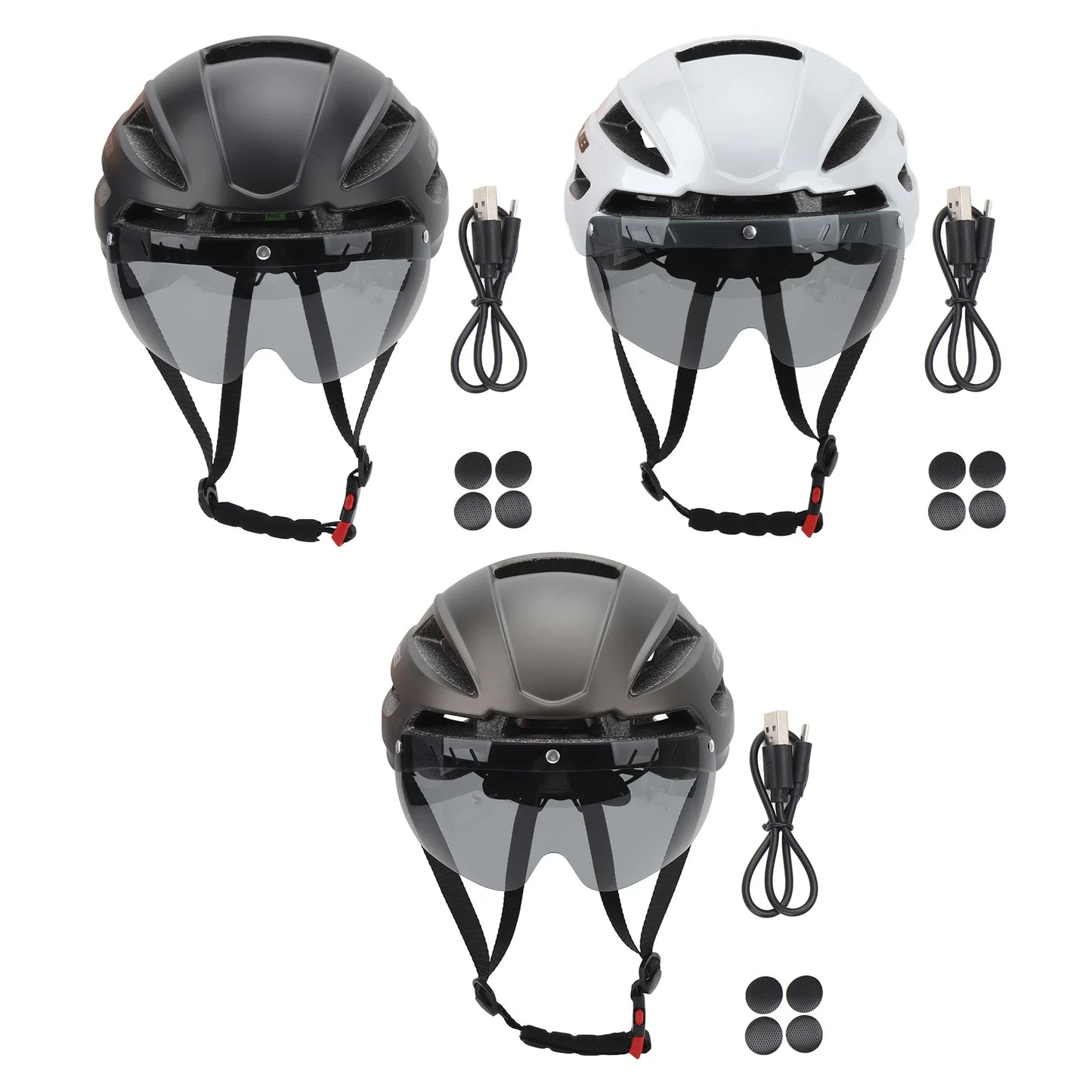 Cycling Helmet with Integrated Light