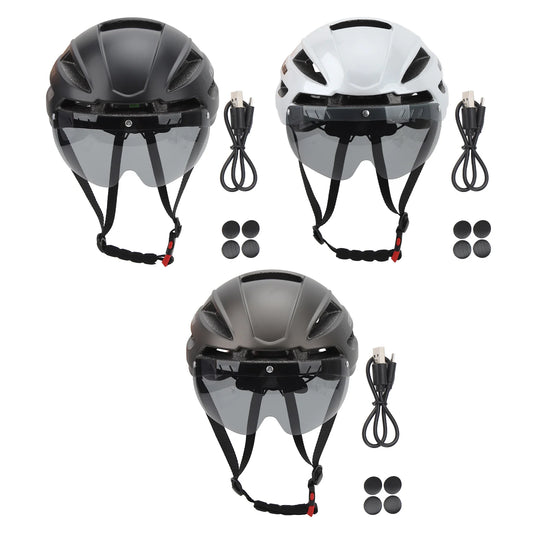 Cycling Helmet with Integrated Light