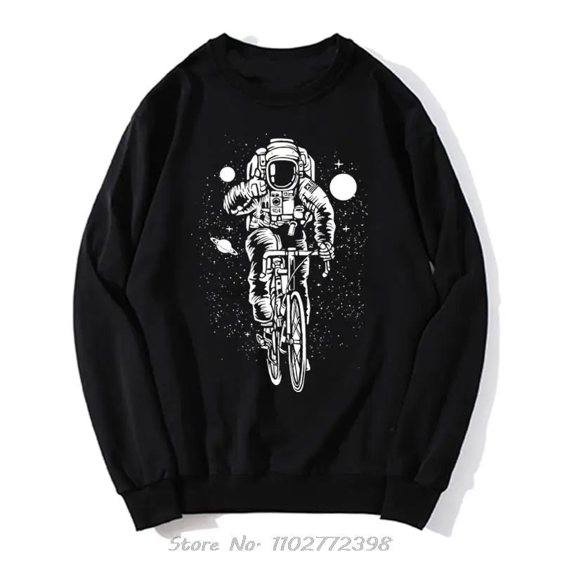 MTB Astronaut Cyclist Hoodie