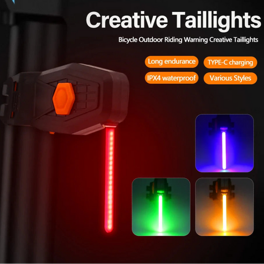 Luz trasera creativa de bicicleta