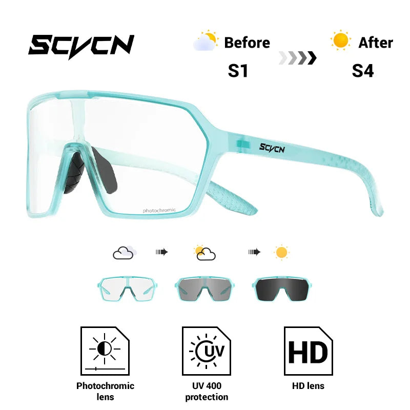 Ultra-Light Photochromic Sports Sunglasses