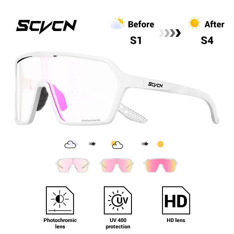 Ultra-Light Photochromic Sports Sunglasses