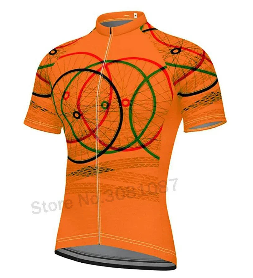 Men’s Short Sleeve Cycling Jersey – Quick Dry MTB & Road Bike Shirt