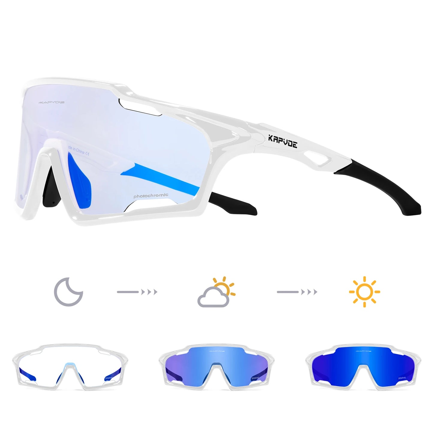 Light-Adaptive Cycling Glasses