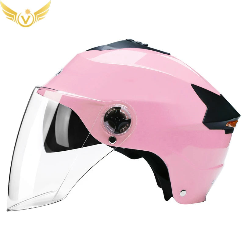 Dual Lens LED Motorcycle Helmet