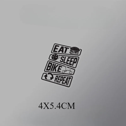 Eat, Sleep, Bike & Repeat Sticker