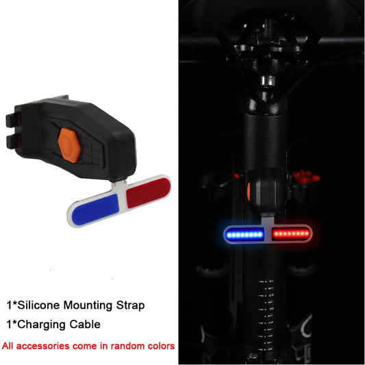 Luz trasera creativa de bicicleta