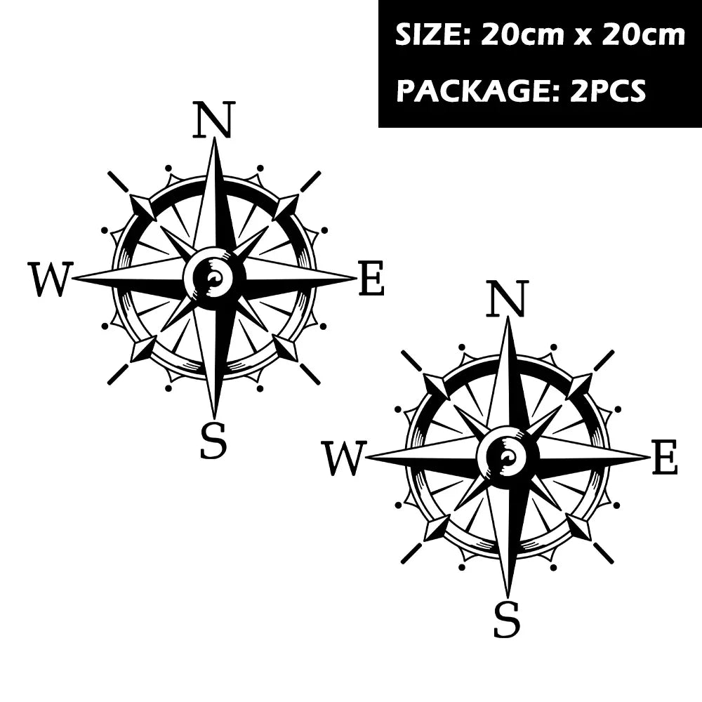 Reflektierende "Kompassrose" -Dahnen