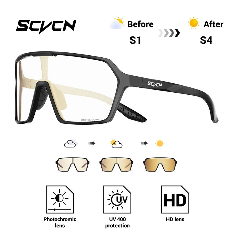 Ultra-Light Photochromic Sports Sunglasses