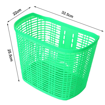 Large Plastic Bike Front Basket – Universal Handlebar Storage