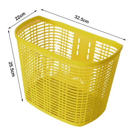 Large Plastic Bike Front Basket – Universal Handlebar Storage