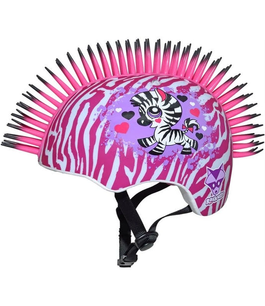 Helm des wilden Zebraskinders mit Mohawk