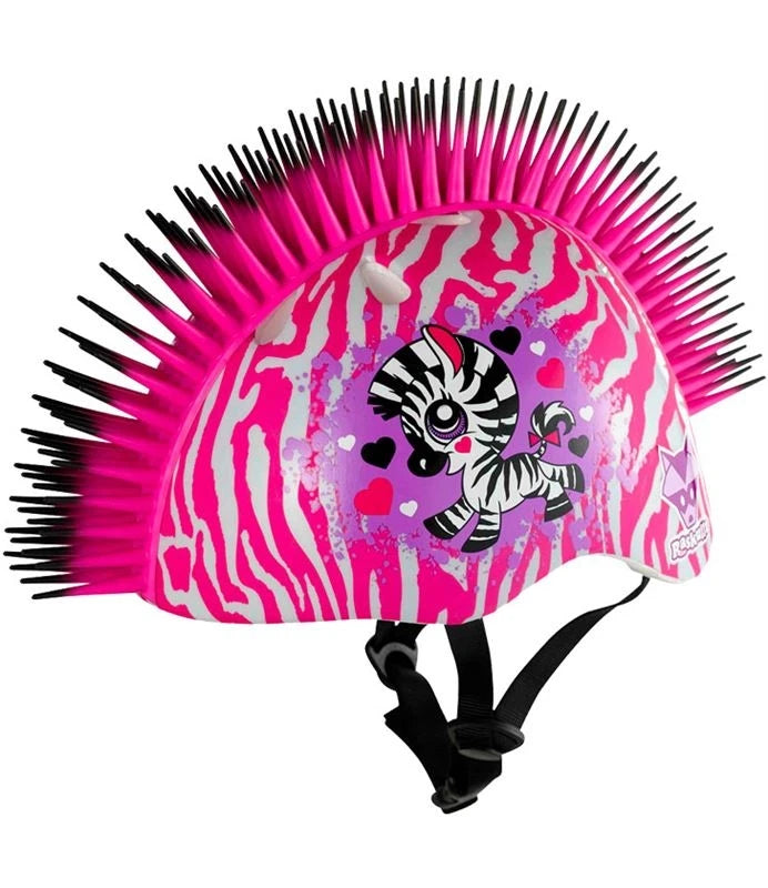 Helm des wilden Zebraskinders mit Mohawk
