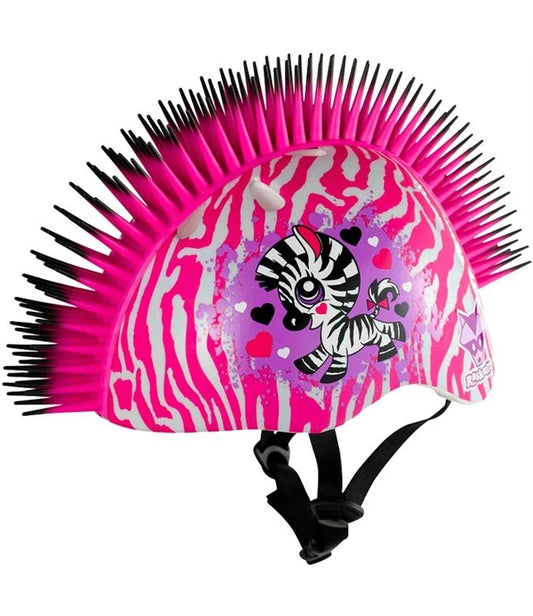 Helm des wilden Zebraskinders mit Mohawk