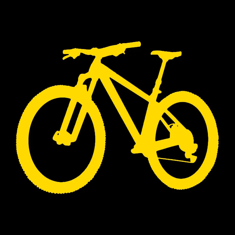 Mountain Bike Die-Cut Vinyl Decal Sticker – Waterproof, 20×15cm, 6 Colors