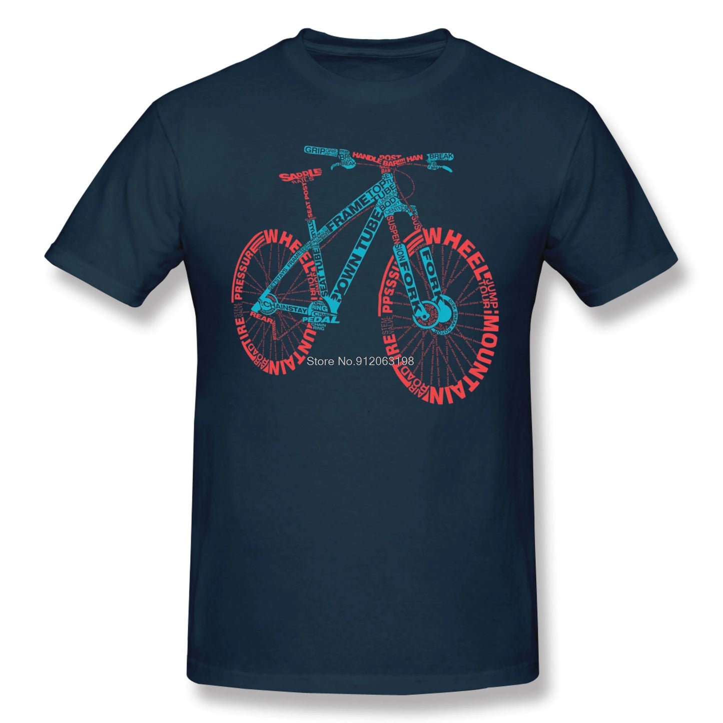 T-shirt typographique de cyclisme
