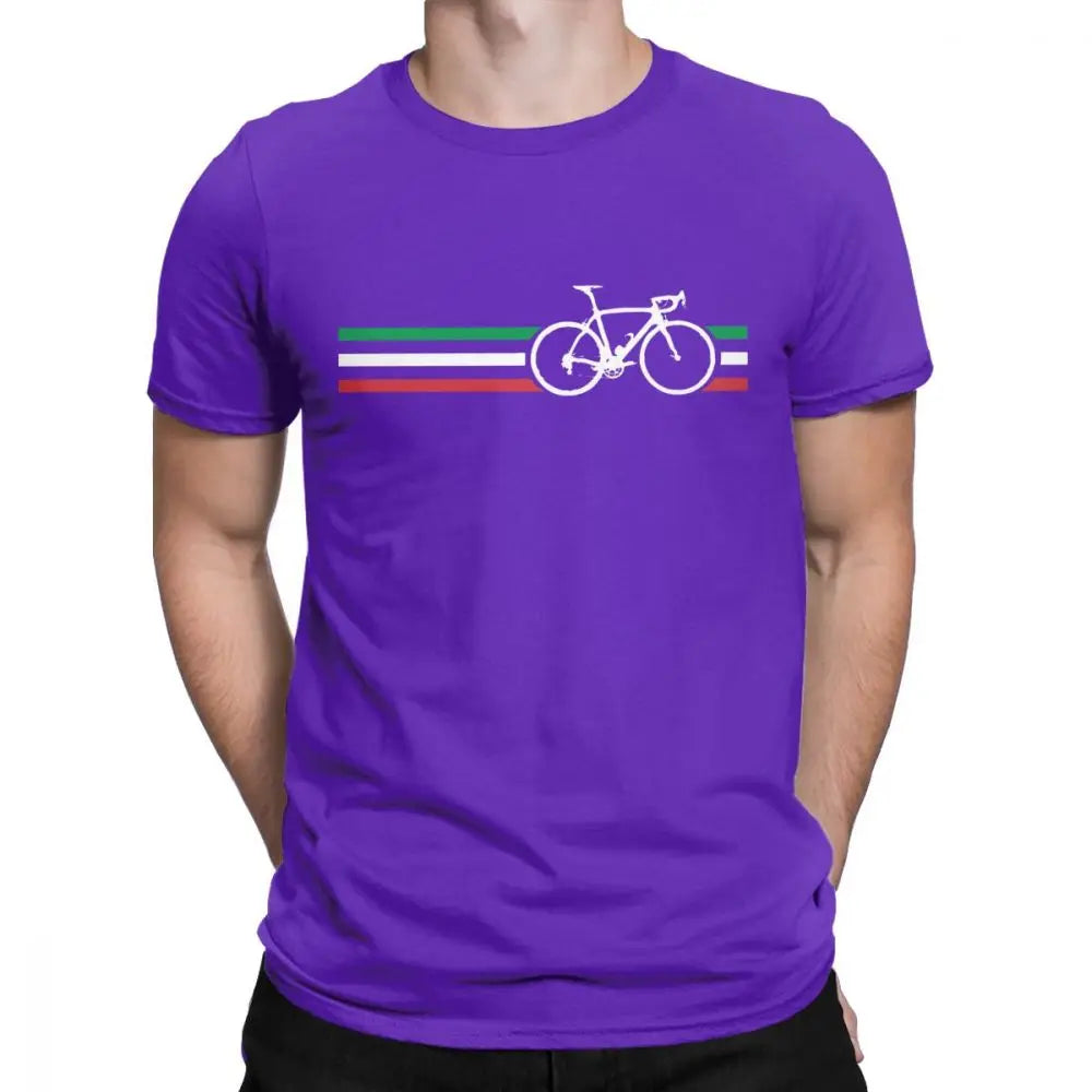Cycling Italy Flag Cotton Shirt