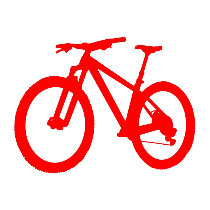 Mountain Bike Die-Cut Vinyl Decal Sticker – Waterproof, 20×15cm, 6 Colors