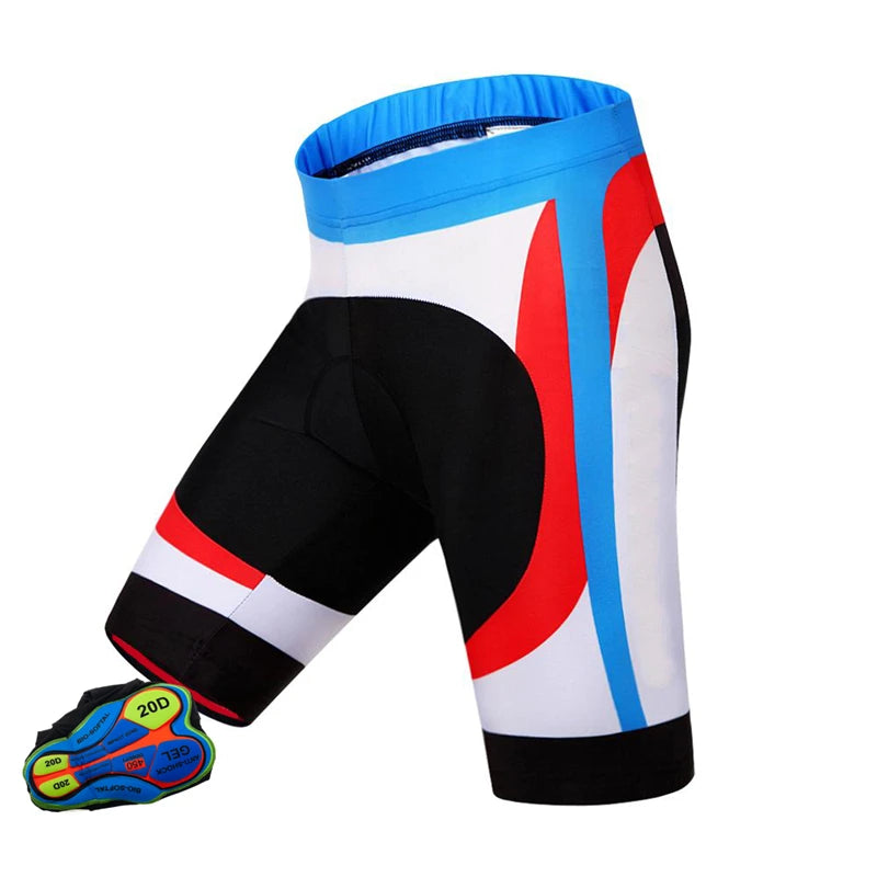 Men’s Team Cycling Bib Shorts – Lycra Quick-Dry