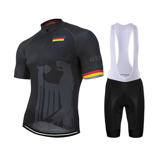 Conjunto de camisa de ciclismo da Alemanha 