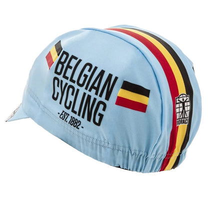 Radsportmützen mit belgischer Flagge 