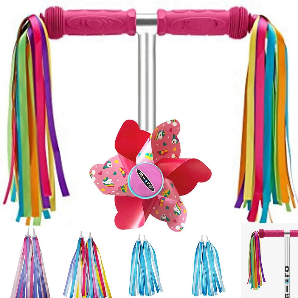 Decorazione per bici con stelle filanti per manubrio per bambini
