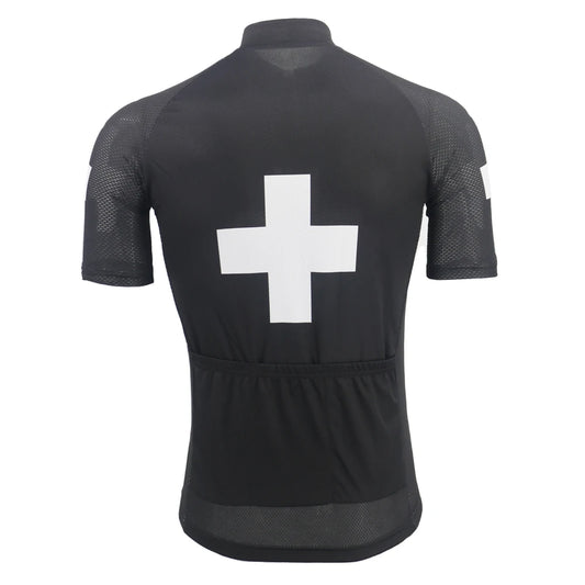 Camisa retrô de ciclismo da Suíça