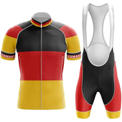 Conjunto de camisa de ciclismo da Alemanha 