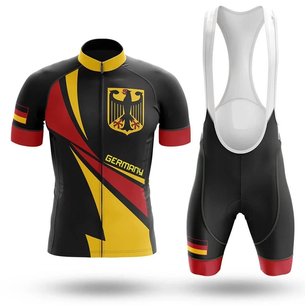 Conjunto de camisa de ciclismo da Alemanha 