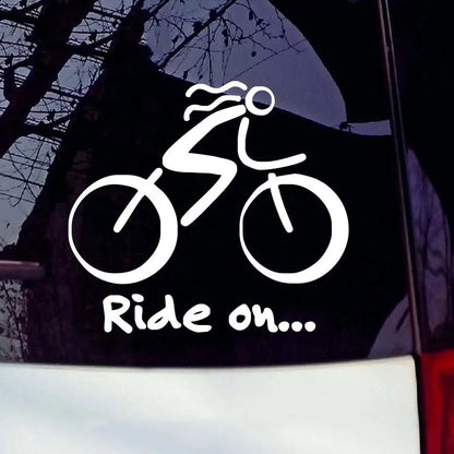 Ride On Bicycle Decal 