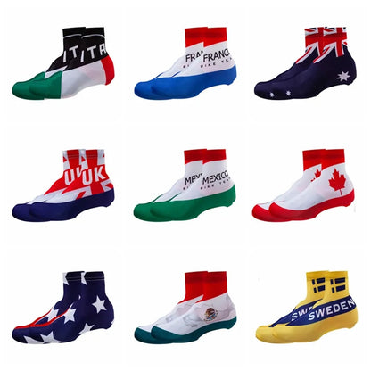 Cycling Shoe Cover Flags