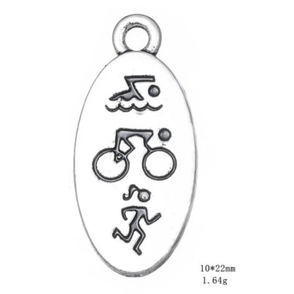 Triathlon Bicycle Charm Pendants Jewelry