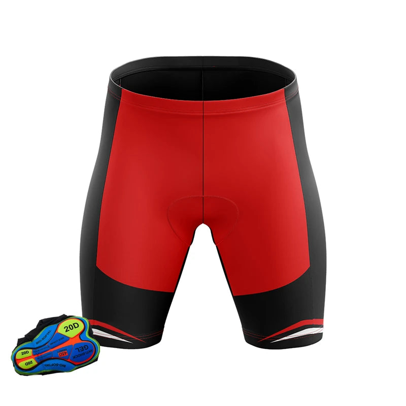 Men’s Team Cycling Bib Shorts – Lycra Quick-Dry