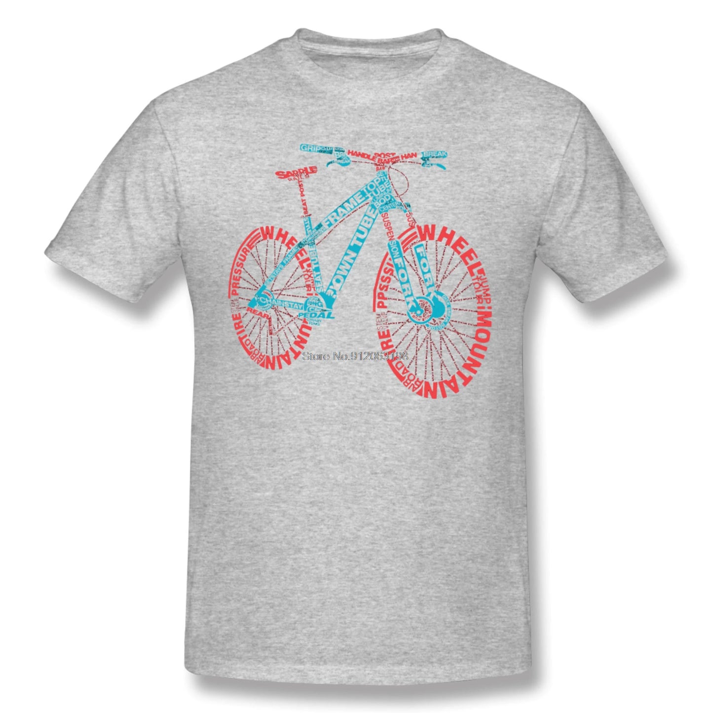 T-shirt typographique de cyclisme