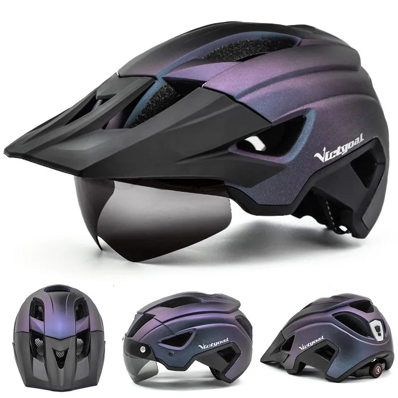 Magnetic Lens Cycling Helmet