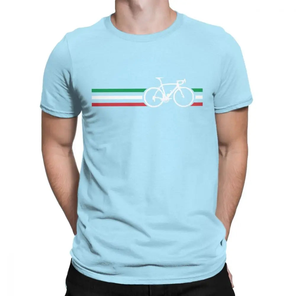 Cycling Italy Flag Cotton Shirt