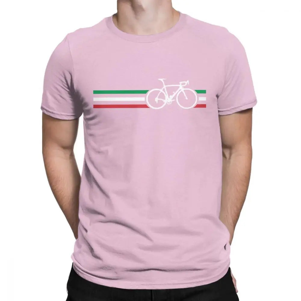 Cycling Italy Flag Cotton Shirt