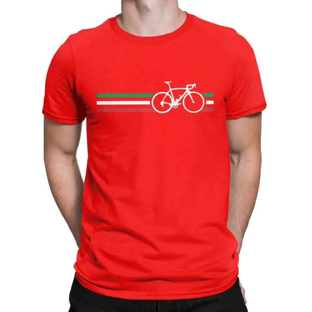 Cycling Italy Flag Cotton Shirt
