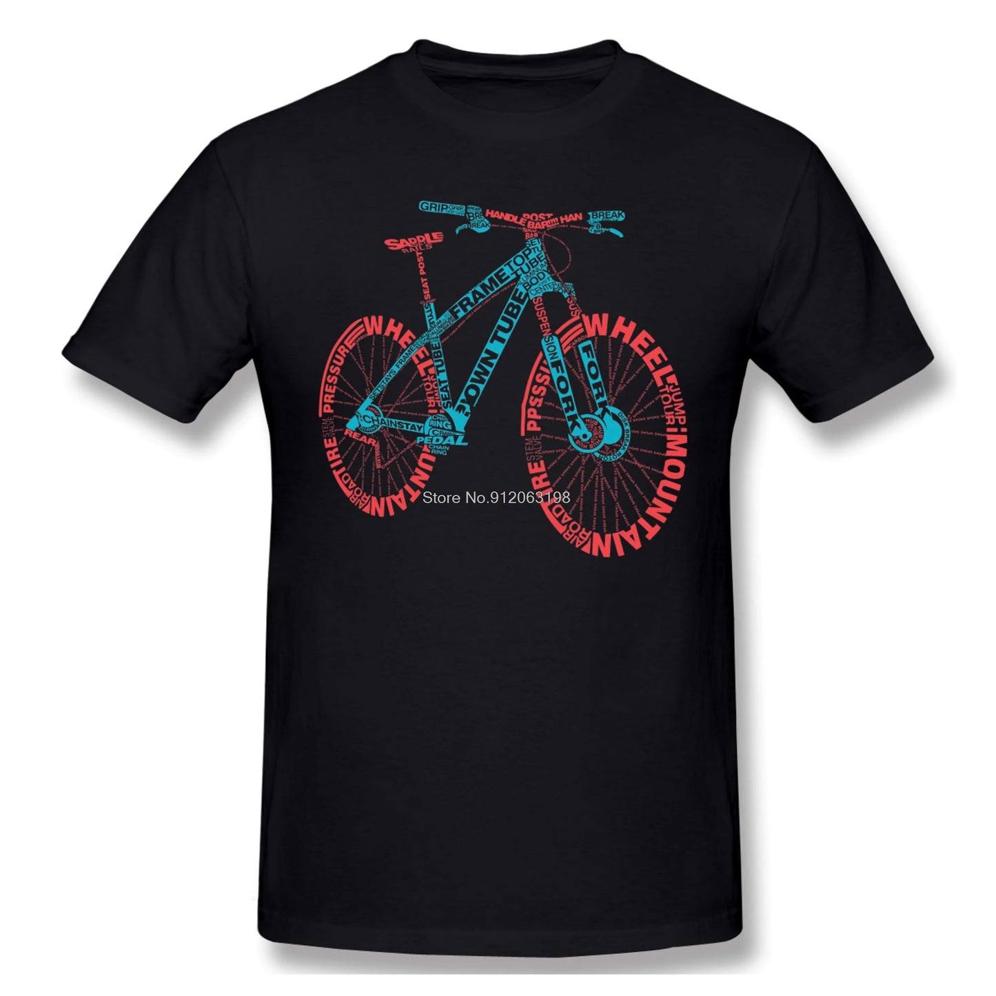 T-shirt typographique de cyclisme